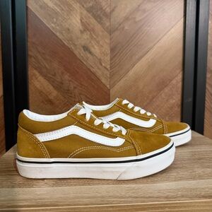 Vans Kids Sneakers in Yellow and White